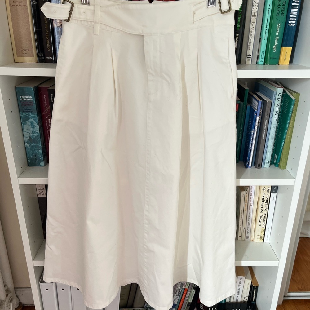 Elegant white cotton Brooks Brothers Skirt